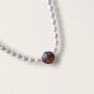 White bead Necklace